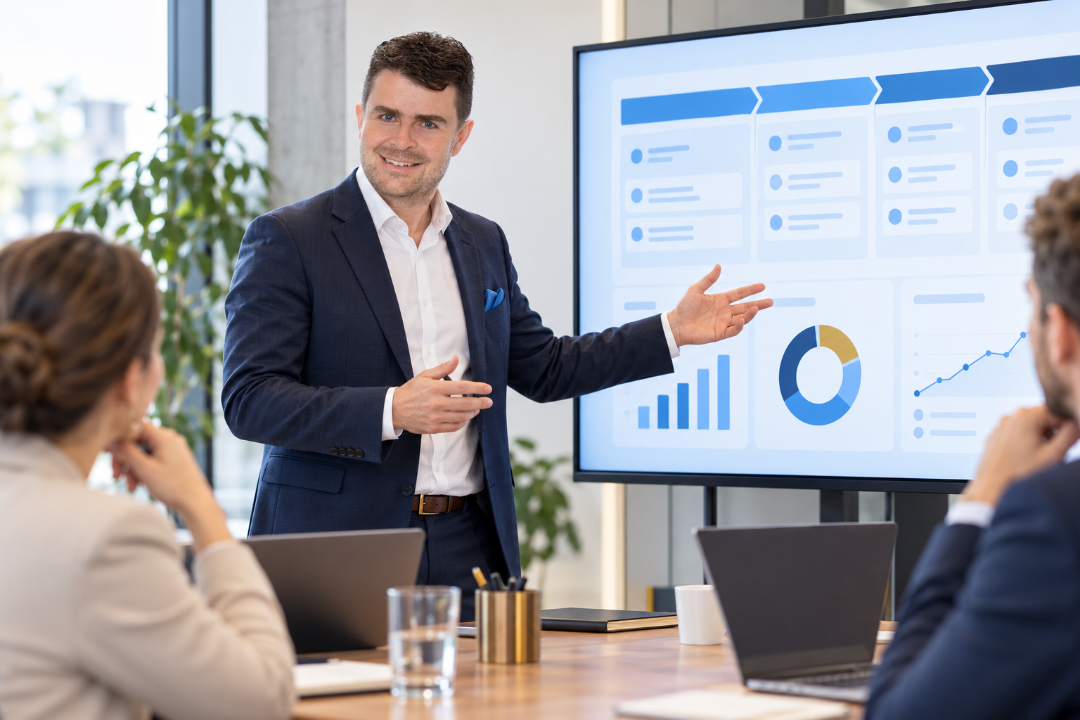 CRM-Workshop mit Berater und Team